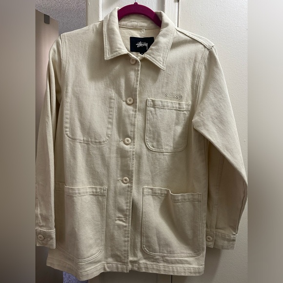 Cream stussy jacket - Picture 5 of 7